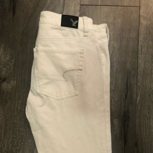 American Eagle Cream Corduroy Pants